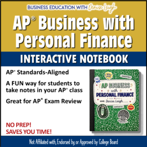 AP Business with Personal Finance Interactive Notebook