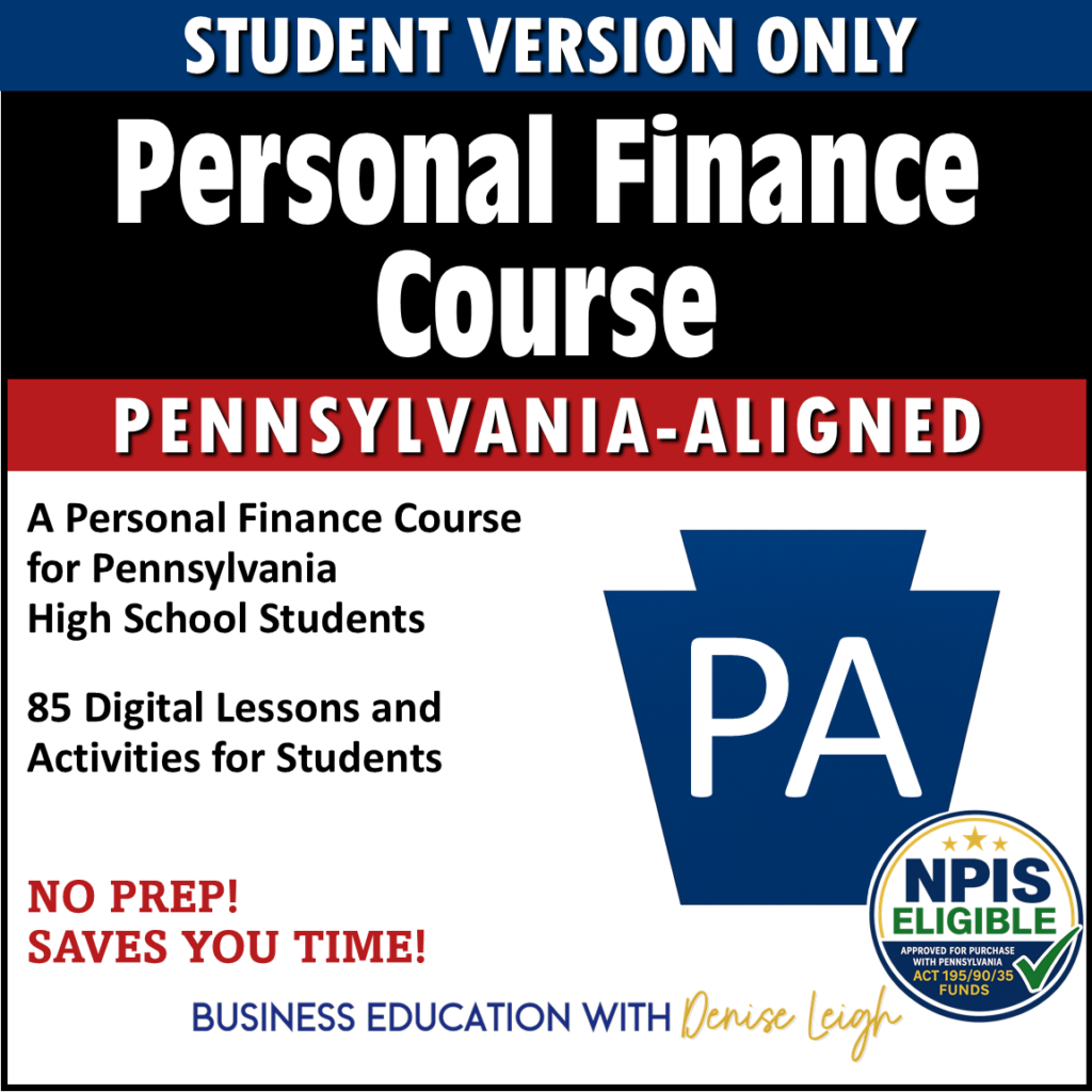 PA Personal Finance Course _NPIS Student Version