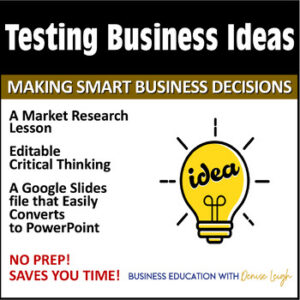 Testing Business Ideas Lesson