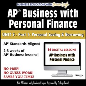 AP Business with Personal Finance - Unit 3 - Part 1 lessons