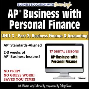 AP Business with Personal Finance - Unit 3 - Part 2 lessons