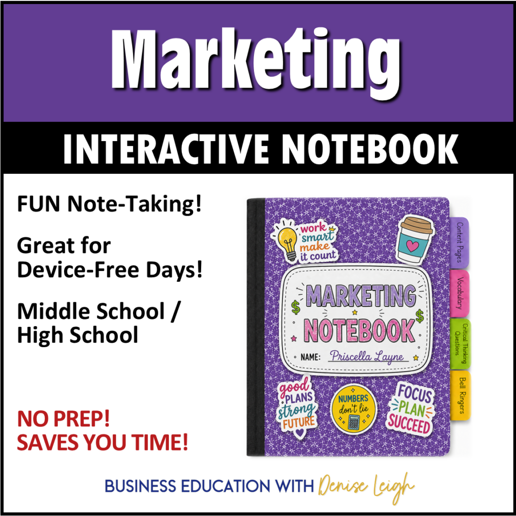 Marketing Interactive Notebook