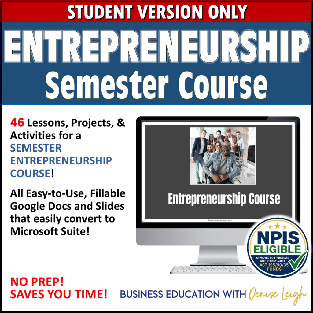 Entrepreneurship Semester course - NPIS