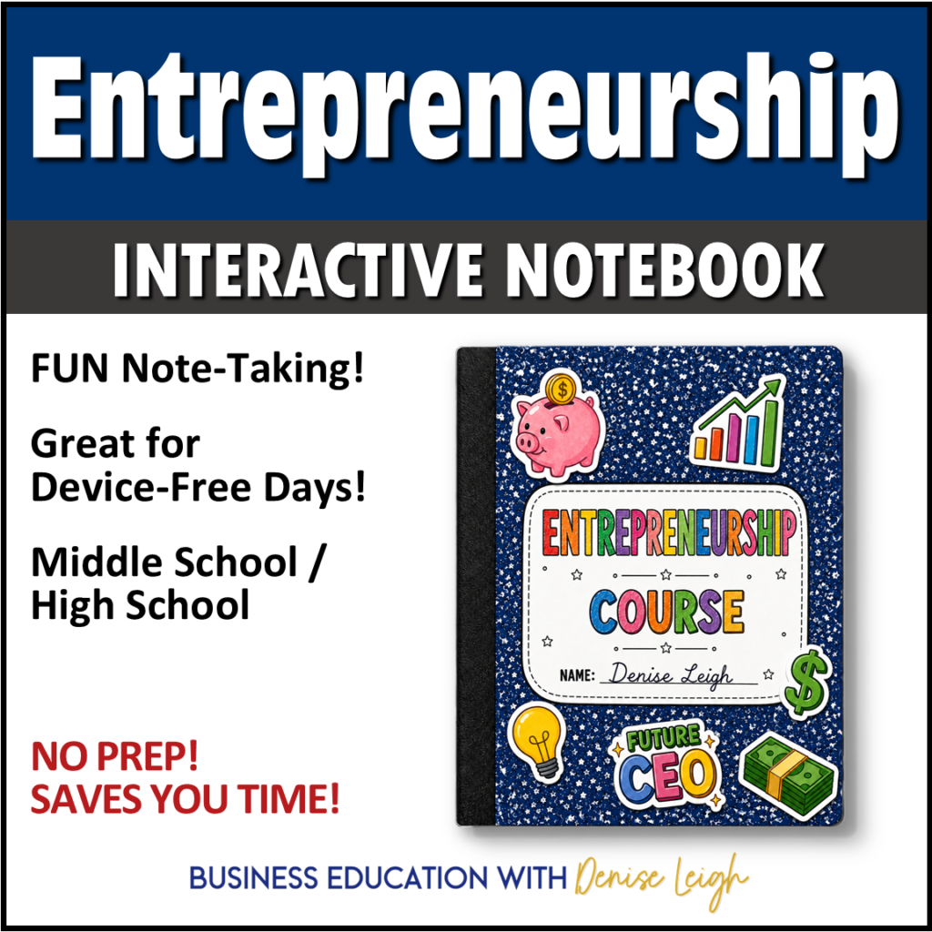 Entrepreneurship Interactive Notebook