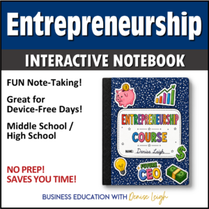 Entrepreneurship Interactive Notebook