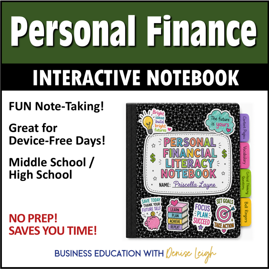 Personal Finance Interactive Notebook