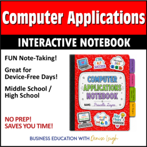 Computer Applications Interactive Notebook