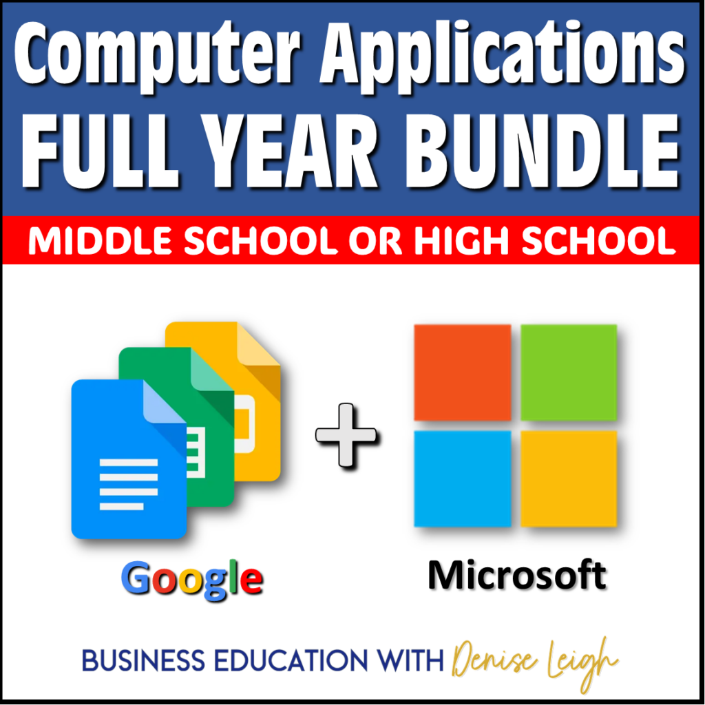 Computer Applications Full Year Curriculum