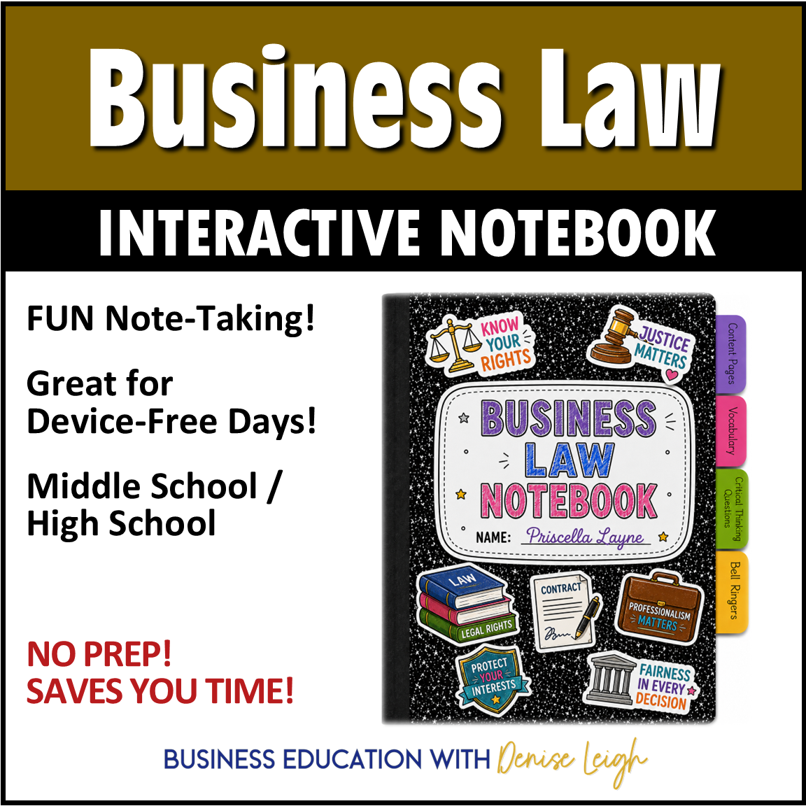Business Law Interactive Notebook