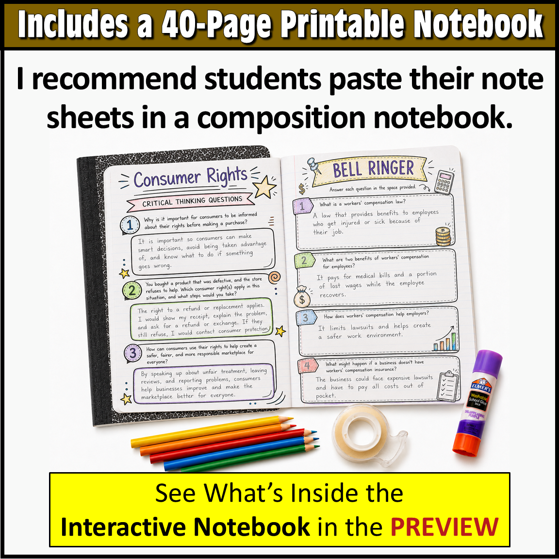 Business Law Interactive Notebook