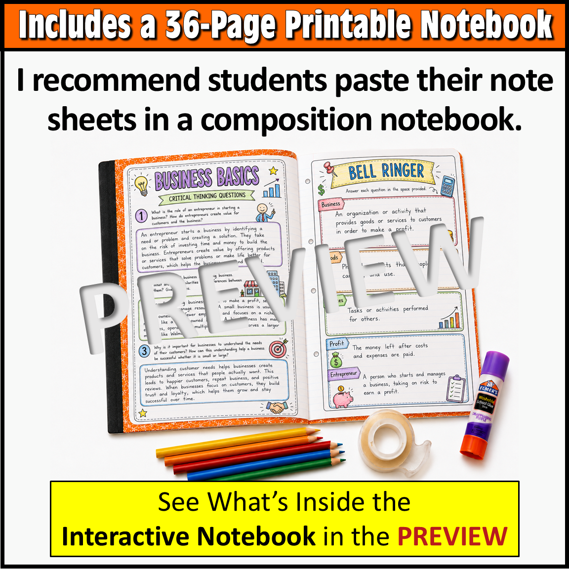 Intro to Business Interactive Notebook