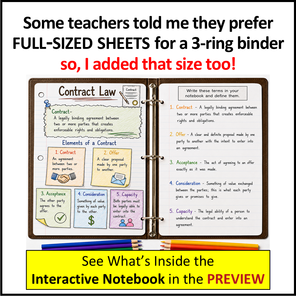 Business Law Interactive Notebook