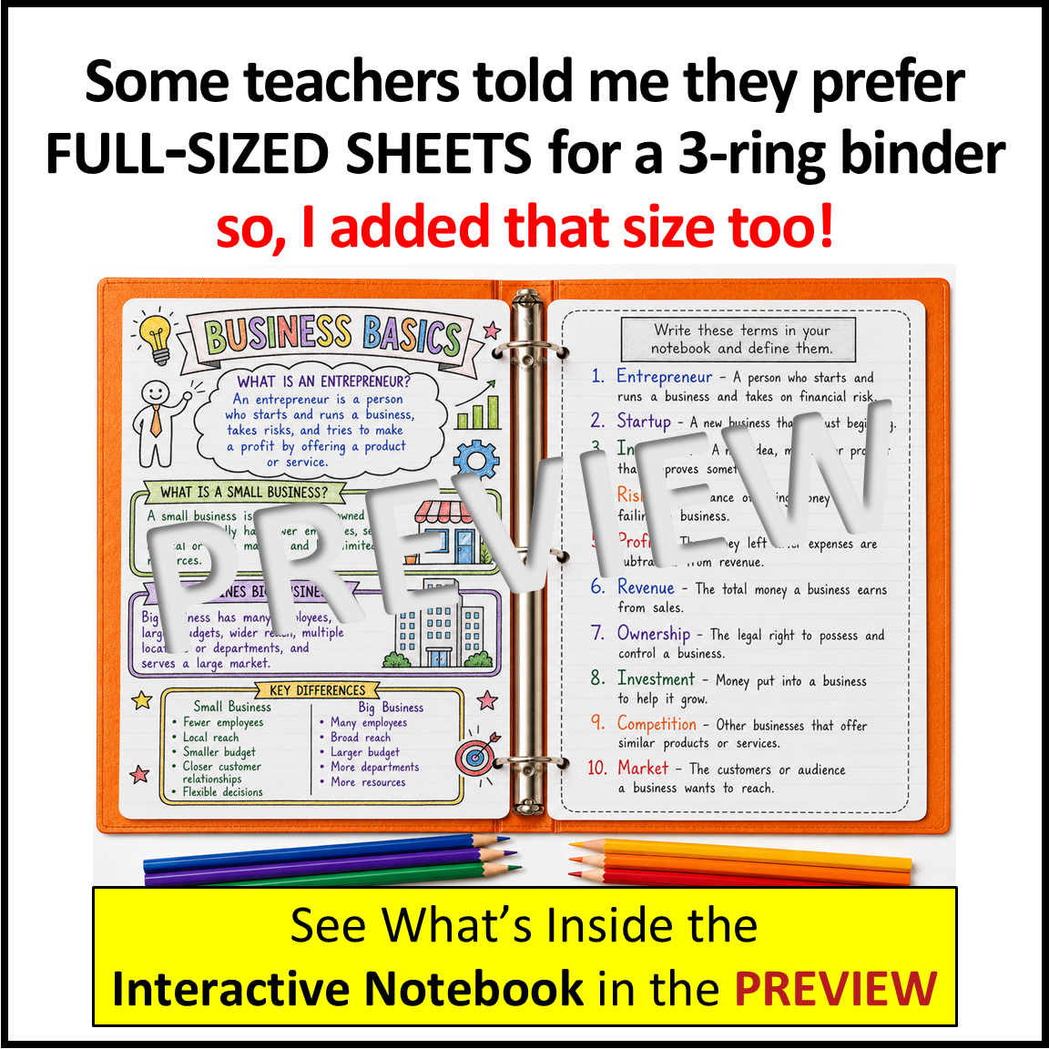 Intro to Business Interactive Notebook