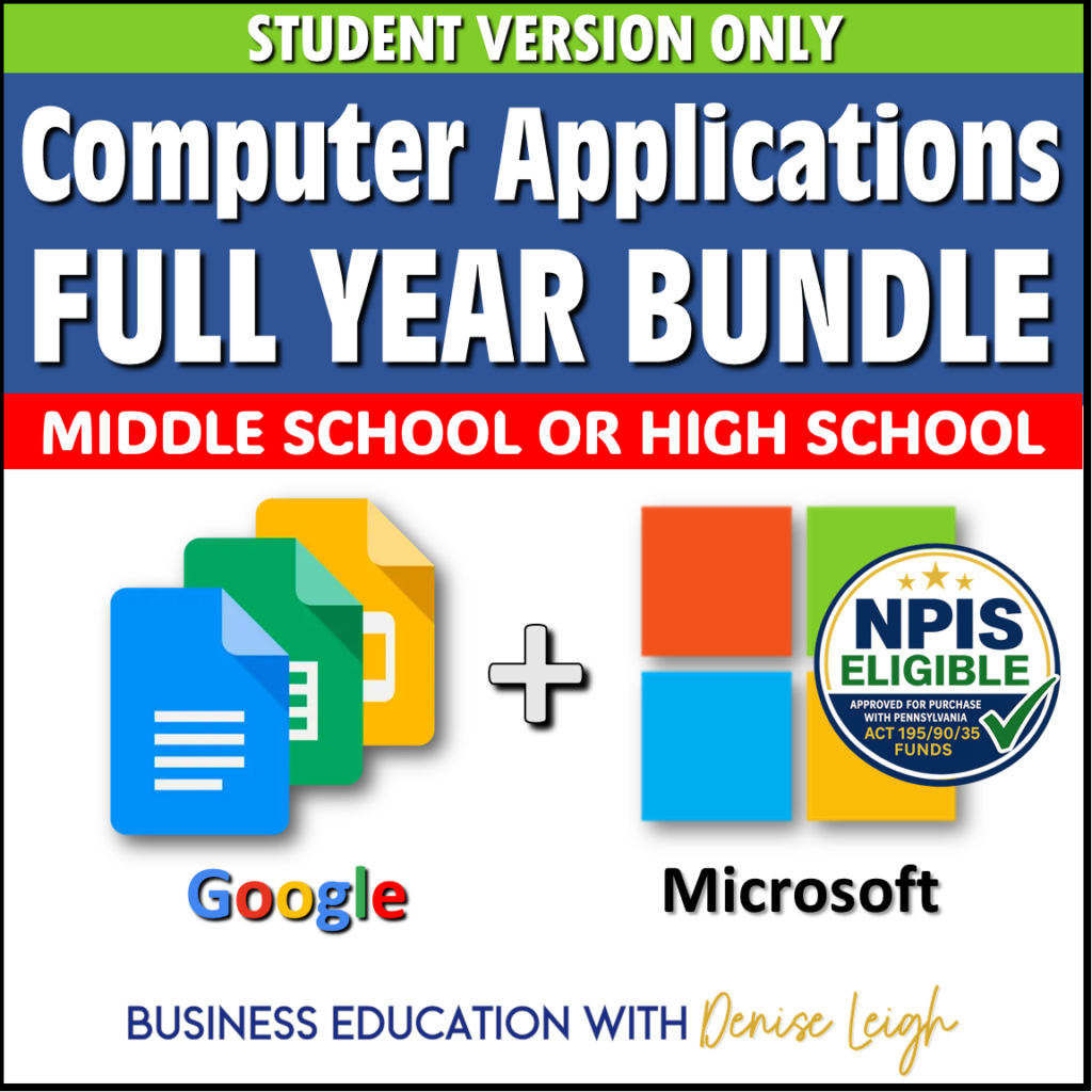 Computer Applications NPIS Bundle